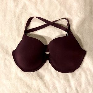 Victoria’s Secret T-shirt bra 34 triple D, plum color